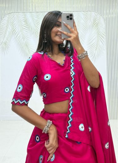 EVIL EYE - Catalog # 67069 (Set of 2 Readymade Lehengas)