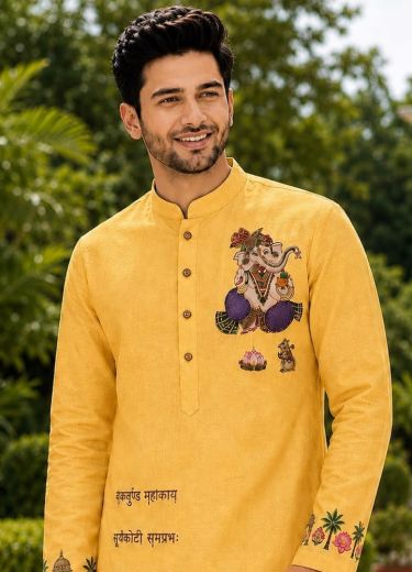GANPATI SPECIAL - Catalog # 67087 (Set of 4 Men's Ethnic Wear)