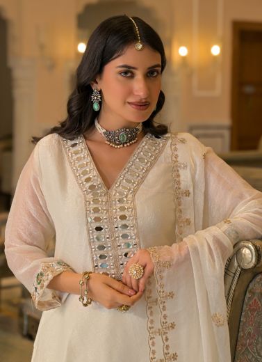 DESIGN 50134-A-B - Catalog # 67105 (Set of 5 SIZE-SETS [Readymade Salwar Suits])