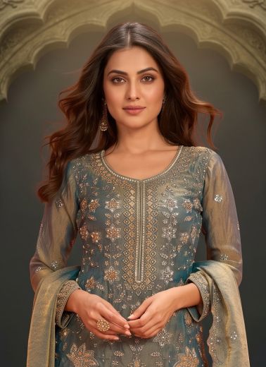 KINJAL - Catalog # 67106 (Set of 2 Readymade Salwar Suits)