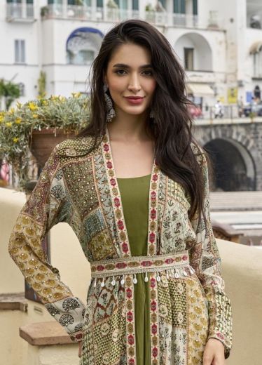 PAKHI - Catalog # 67116 (Set of 2 Readymade Gowns)
