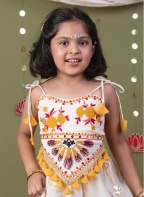 NAVRATRI SPECIAL KIDS LEHENGA CO-ORD SET 3 - Catalog # 67158 (Set of 8 Readymade Lehengas)