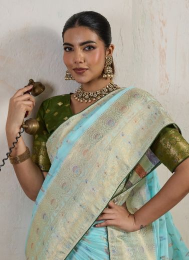 SAMYUKTA - THE MODERN SOUL - Catalog # 67192 (Set of 3 Sarees)