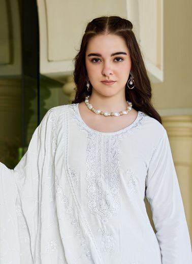 WHITE LILY - Catalog # 67195 (Set of 28 SIZE-SETS [Readymade Salwar Suits])