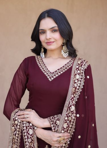 DESIGN 1254 - Catalog # 67205 (Set of 2 Readymade Salwar Suits)