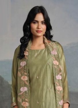 ARNICA - Catalog # 67207 (Set of 6 Semi-Stitched / Un-Stitched Suits)