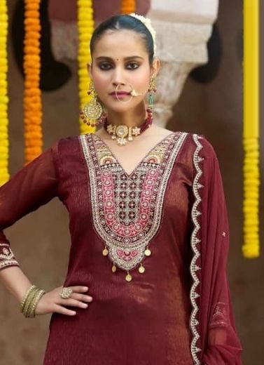 GOLD COIN - Catalog # 67231 (Set of 4 Readymade Salwar Suits)