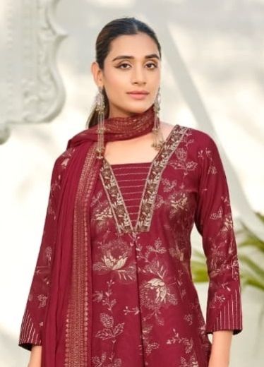 HARLEEN - Catalog # 67232 (Set of 6 Readymade Salwar Suits)