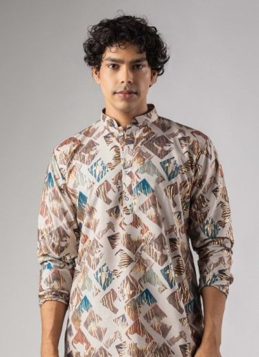 MEN'S TRADITIONAL KURTA 8 - Catalog # 67235 (Set of 6 Men's Ethnic Wear)