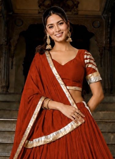 RAAS LEELA - Catalog # 67247 (Set of 4 Readymade Lehengas)