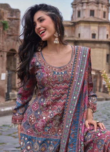 NIMRIT - Catalog # 67249 (Set of 3 Readymade Salwar Suits)