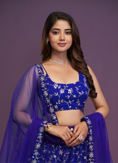 DESIGN 125 - Catalog # 67263 (Set of 8 Semi-Stitched Lehengas)
