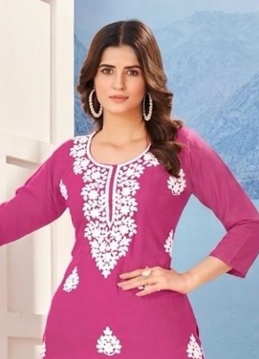 GANGA - Catalog # 67287 (Set of 28 SIZE-SETS [Readymade Women's Kurtis / Tops])