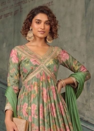 SANAAYA - Catalog # 67299 (Set of 3 Readymade Salwar Suits)