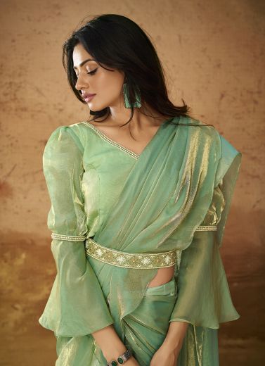 TRADITIONS IN ORGANZA - Catalog # 67302 (Set of 3 Sarees)