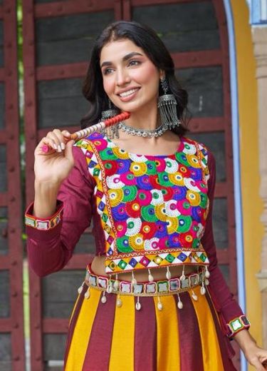 NAVRATRI NIGHTS - Catalog # 67313 (Set of 4 Readymade Lehengas)