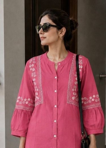 BUNAWAT - Catalog # 67328 (Set of 6 Readymade Women's Kurtis / Tops)