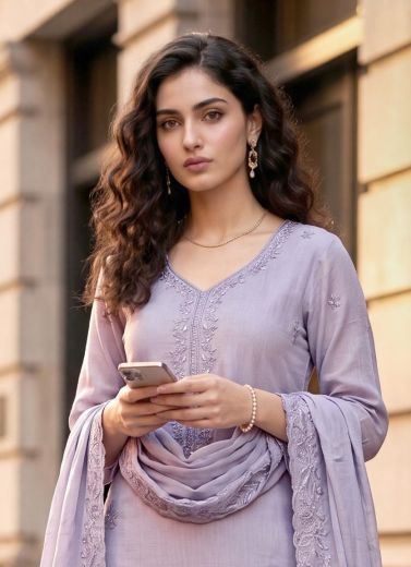 PURVANCHAL - Catalog # 67332 (Set of 7 SIZE-SETS [Readymade Salwar Suits])