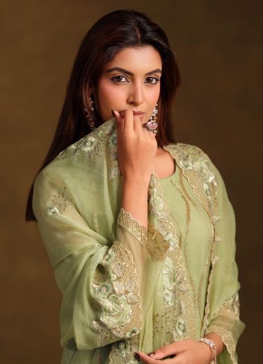 ALVIRA - Catalog # 67404 (Set of 6 Readymade Salwar Suits)