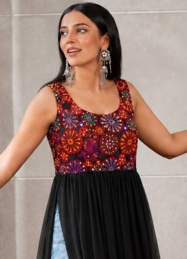 PANI GHAT - Catalog # 67405 (Set of 5 Readymade Women's Kurtis / Tops)