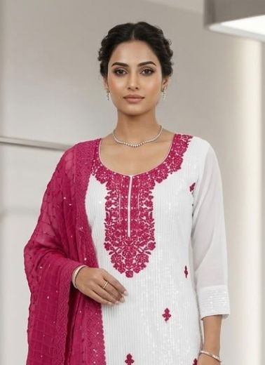 WHITE ANGEL - Catalog # 67454 (Set of 32 SIZE-SETS [Readymade Salwar Suits])