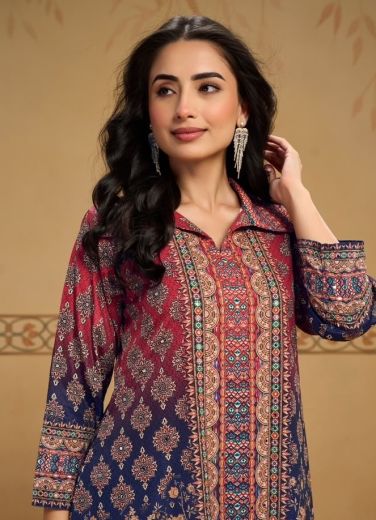SUKH SAMRIDHHI - Catalog # 67525 (Set of 3 Tops With Bottoms)