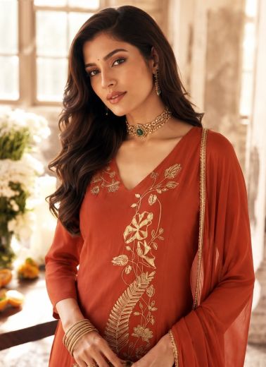 RANGPREET - Catalog # 67532 (Set of 4 Readymade Salwar Suits)