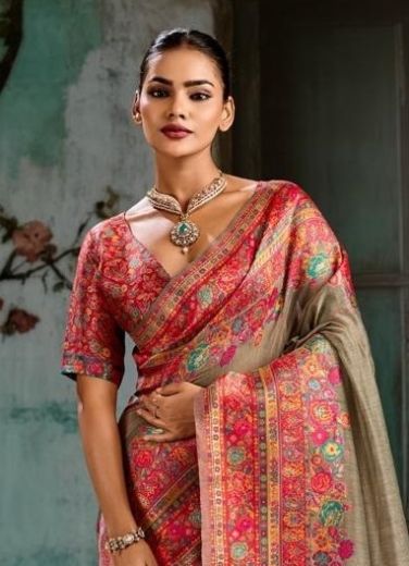 KASHMIRI COTTONS - Catalog # 67551 (Set of 4 Sarees)