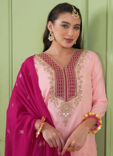 SHIMMER GOLD - Catalog # 67566 (Set of 2 Readymade Salwar Suits)