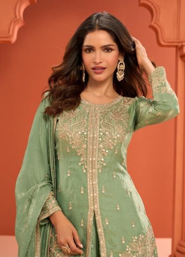 ISHWARA - Catalog # 67586 (Set of 4 Indo-Western Outfits)