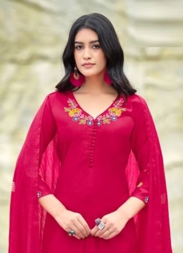 TANISHA 2 - Catalog # 67605 (Set of 6 Readymade Salwar Suits)