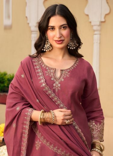 MARSH MELLOW - Catalog # 67620 (Set of 6 Readymade Salwar Suits)