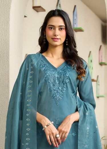 PINKAL 1 - Catalog # 67633 (Set of 6 Readymade Salwar Suits)