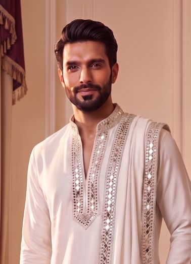 LACHAKA MIRROR - Catalog # 67660 (Set of 4 Men's Ethnic Wear)