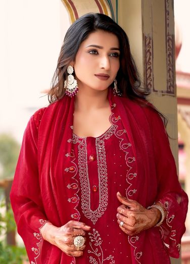 ANANTA - Catalog # 67695 (Set of 4 SIZE-SETS [Readymade Salwar Suits])
