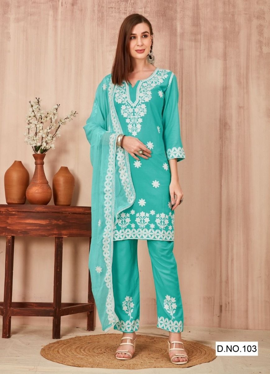 SHENAAZ - CATALOG # 50556 (SET OF 4 READYMADE SUITS)