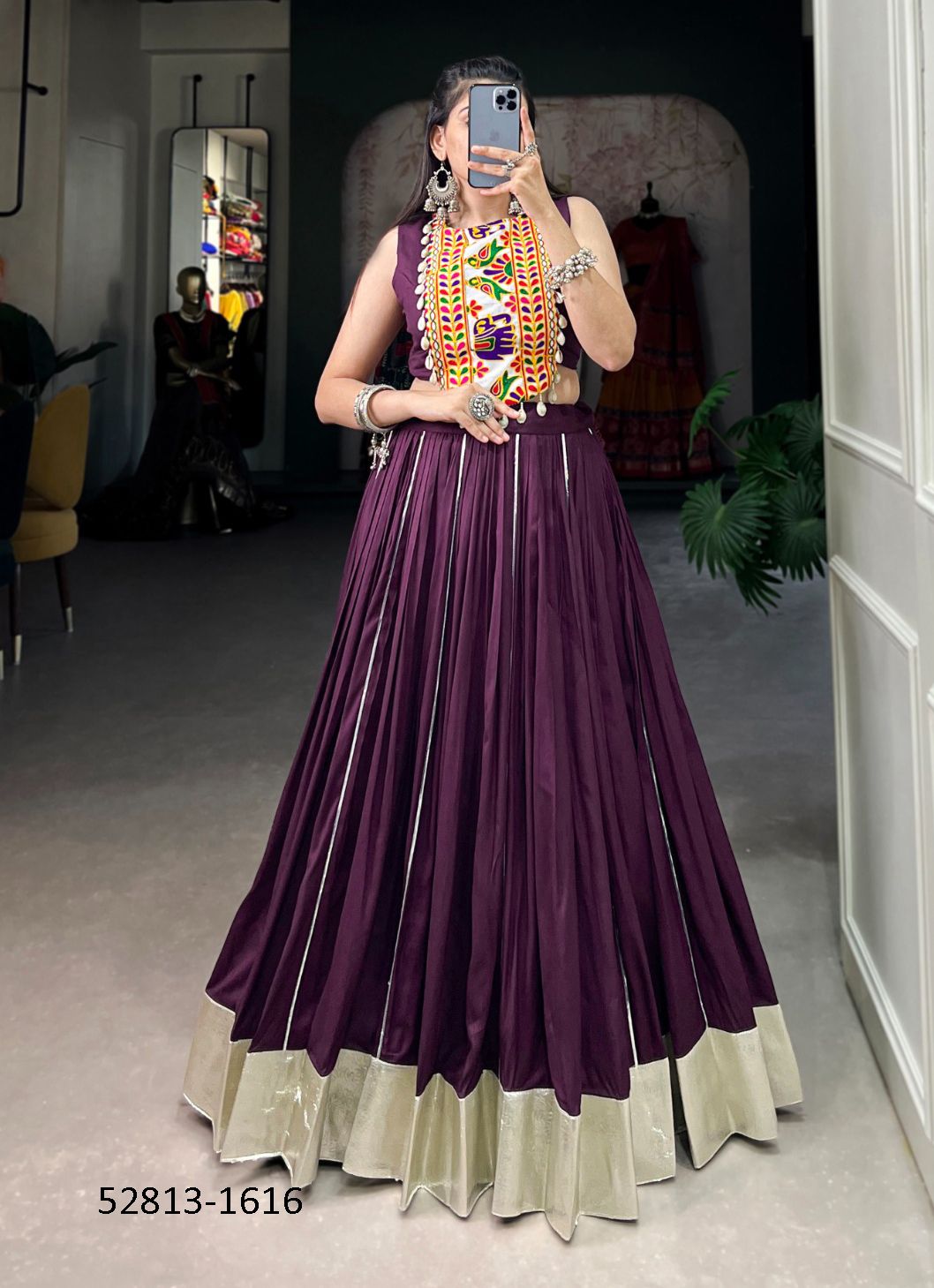 COLORS OF 1616 - CATALOG # 52813 (SET OF 4 READYMADE LEHENGAS) COLORS OF 1616 - CATALOG # 52813 (SET OF 4 READYMADE LEHENGAS)