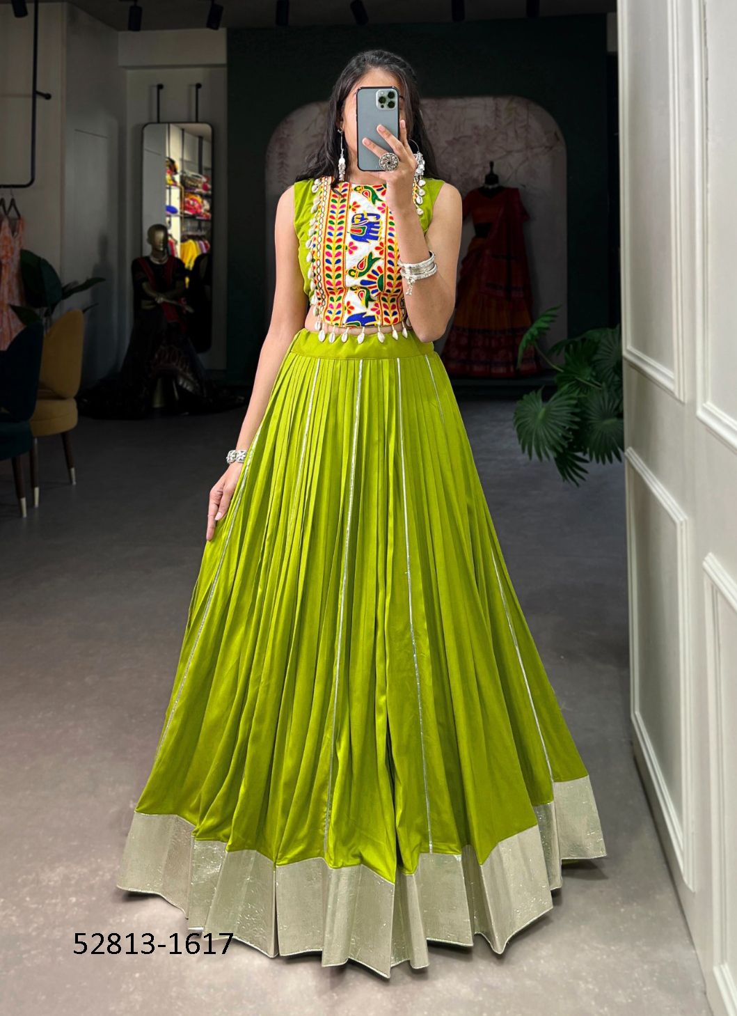 COLORS OF 1616 - CATALOG # 52813 (SET OF 4 READYMADE LEHENGAS) COLORS OF 1616 - CATALOG # 52813 (SET OF 4 READYMADE LEHENGAS)