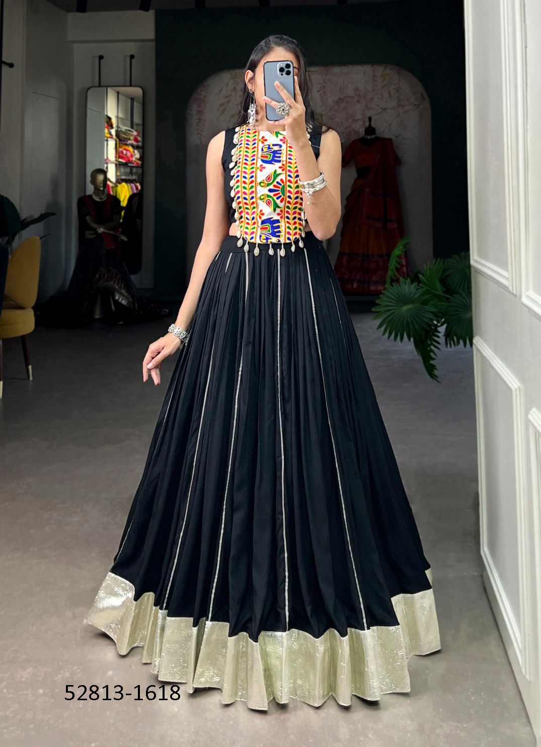 COLORS OF 1616 - CATALOG # 52813 (SET OF 4 READYMADE LEHENGAS) COLORS OF 1616 - CATALOG # 52813 (SET OF 4 READYMADE LEHENGAS)