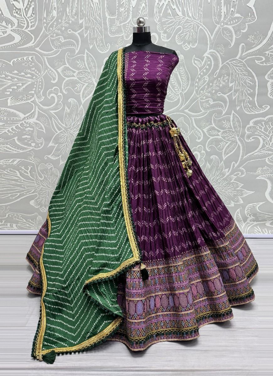 SERIES 2669 - CATALOG # 51020 (SET OF 2 LEHENGAS (SEMI-STITCHED))