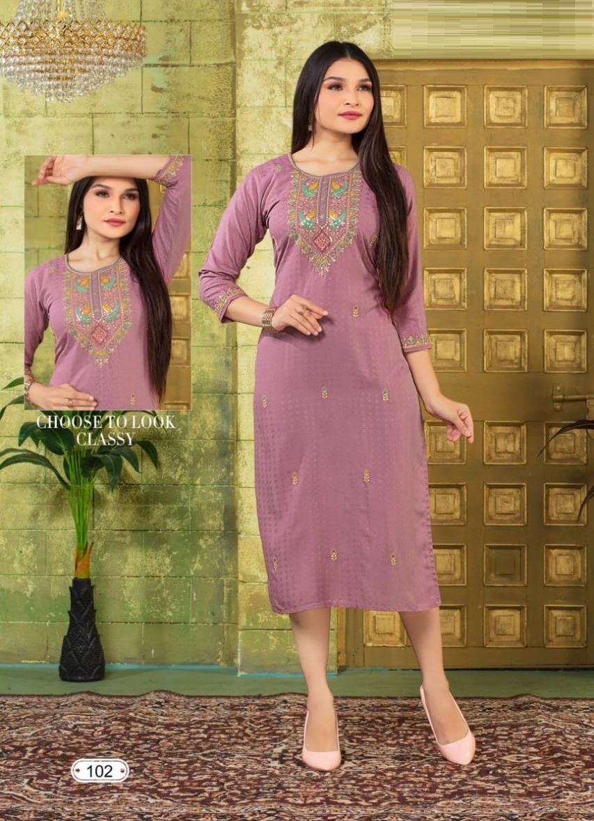 LEENA - CATALOG # 49641 (SET OF 6 READYMADE KURTIS) LEENA - CATALOG # 49641 (SET OF 6 READYMADE KURTIS)