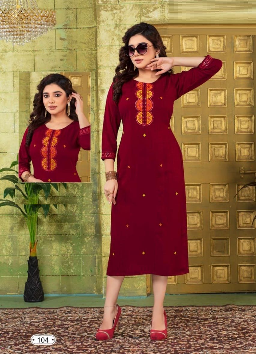 LEENA - CATALOG # 49641 (SET OF 6 READYMADE KURTIS) LEENA - CATALOG # 49641 (SET OF 6 READYMADE KURTIS)