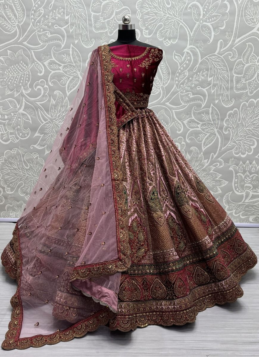SERIES 2675 - CATALOG # 51277 (SET OF 4 LEHENGAS (SEMI-STITCHED)) SERIES 2675 - CATALOG # 51277 (SET OF 4 LEHENGAS (SEMI-STITCHED))