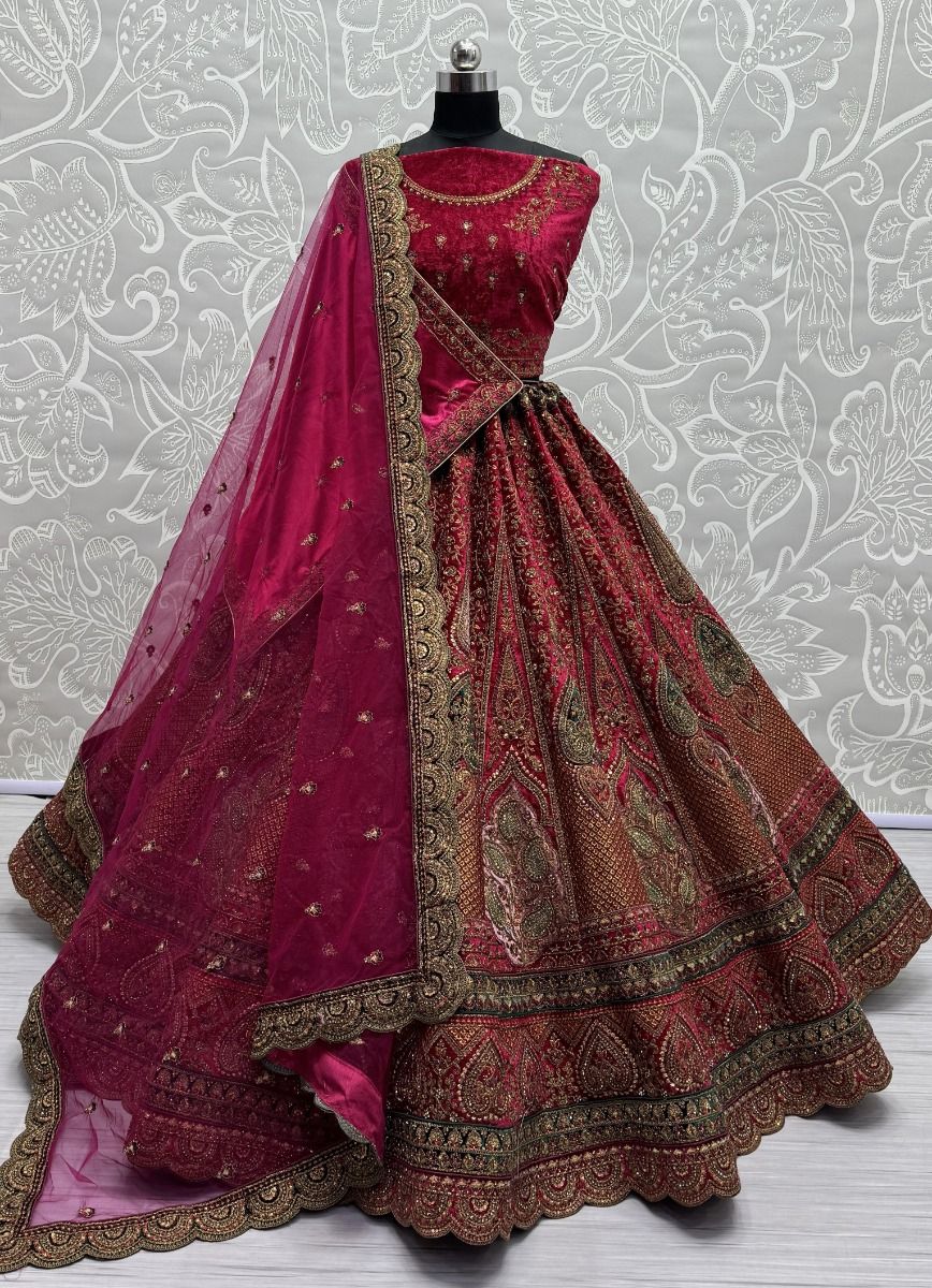 SERIES 2675 - CATALOG # 51277 (SET OF 4 LEHENGAS (SEMI-STITCHED)) SERIES 2675 - CATALOG # 51277 (SET OF 4 LEHENGAS (SEMI-STITCHED))