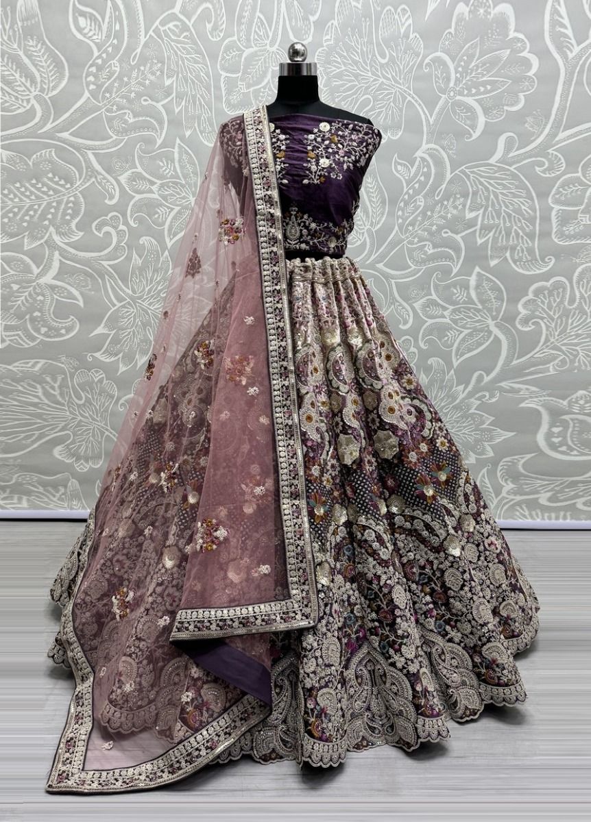 SERIES 2681 - CATALOG # 51285 (SET OF 4 LEHENGAS (SEMI-STITCHED))