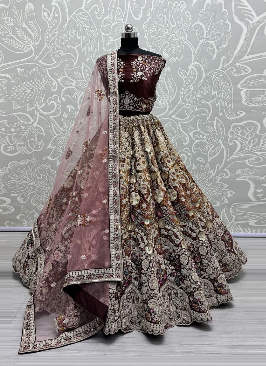 SERIES 2681 - CATALOG # 51285 (SET OF 4 LEHENGAS (SEMI-STITCHED))