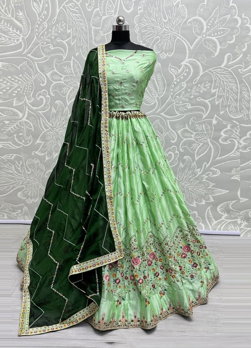 SERIES 2680 - CATALOG # 51297 (SET OF 3 LEHENGAS (SEMI-STITCHED)) SERIES 2680 - CATALOG # 51297 (SET OF 3 LEHENGAS (SEMI-STITCHED))