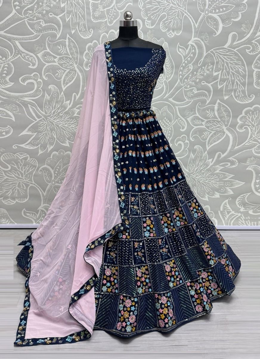 SERIES 2678 - CATALOG # 51302 (SET OF 4 LEHENGAS (SEMI-STITCHED)) SERIES 2678 - CATALOG # 51302 (SET OF 4 LEHENGAS (SEMI-STITCHED))