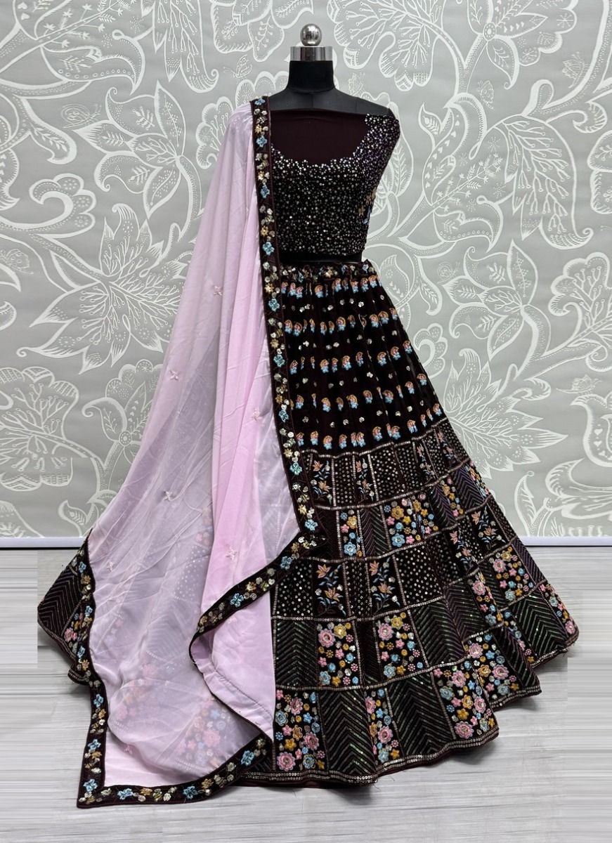 SERIES 2678 - CATALOG # 51302 (SET OF 4 LEHENGAS (SEMI-STITCHED)) SERIES 2678 - CATALOG # 51302 (SET OF 4 LEHENGAS (SEMI-STITCHED))
