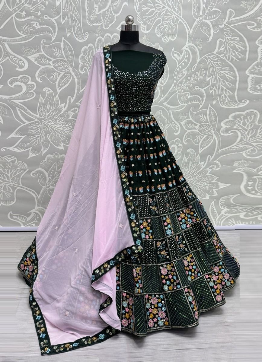 SERIES 2678 - CATALOG # 51302 (SET OF 4 LEHENGAS (SEMI-STITCHED)) SERIES 2678 - CATALOG # 51302 (SET OF 4 LEHENGAS (SEMI-STITCHED))